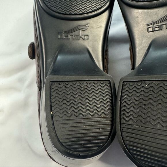 Dansko Brown Leather Mules - Picture 8 of 9